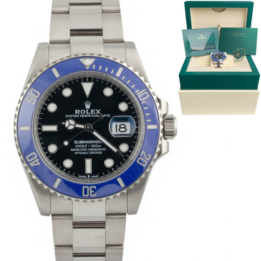 Rolex Submariner Blue COOKIE MONSTER 126619LB 18k White Gold 41mm BOX + PAPERS