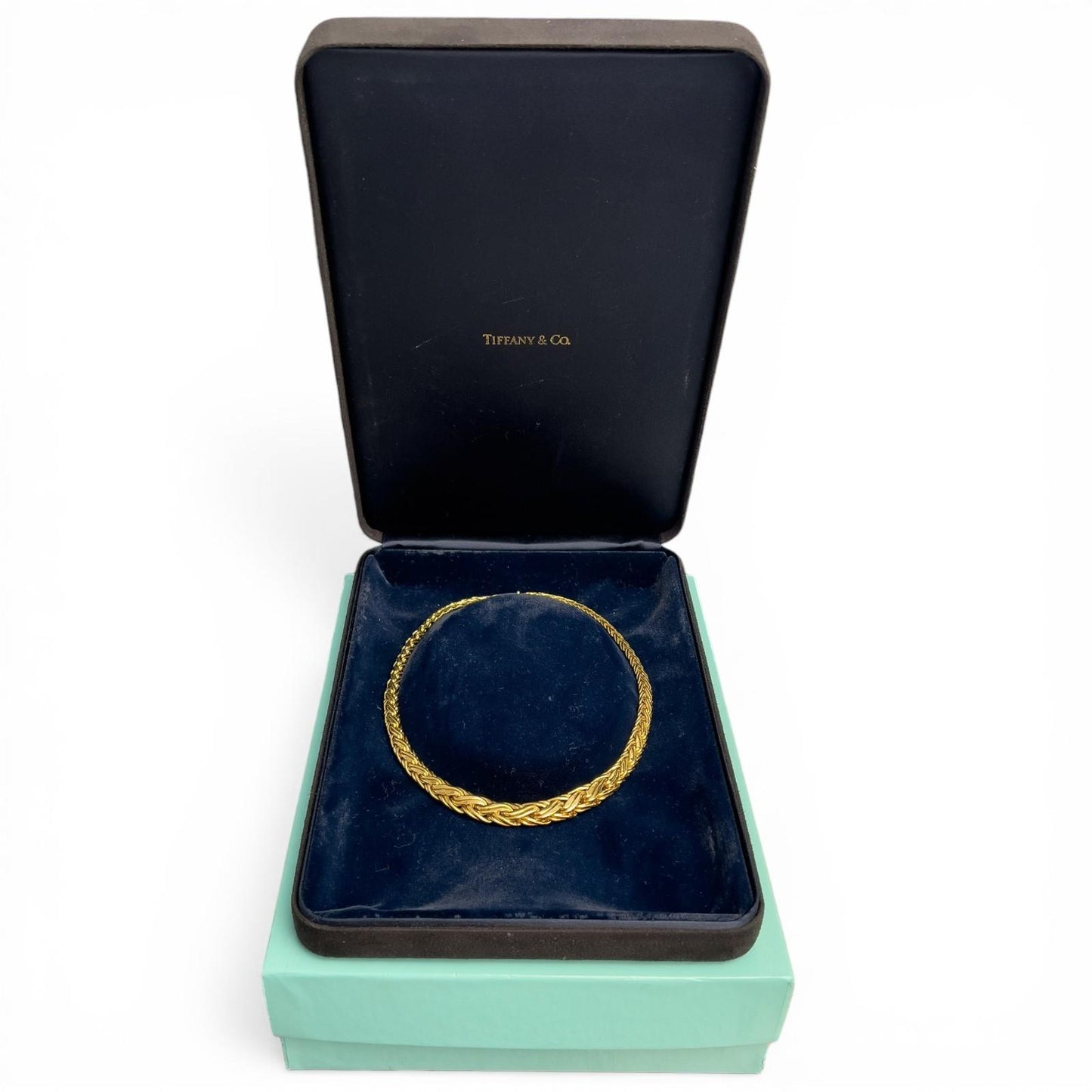 Tiffany & Co. 18k Yellow Gold Russian Weave Byzantine Braid Necklace 15" 37.8g