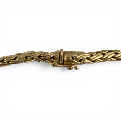 Tiffany & Co. 18k Yellow Gold Russian Weave Byzantine Braid Necklace 15" 37.8g