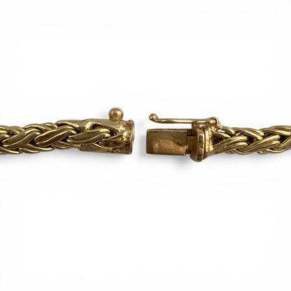 Tiffany & Co. 18k Yellow Gold Russian Weave Byzantine Braid Necklace 15" 37.8g