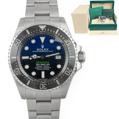 Rolex Sea-Dweller Deepsea James Cameron Steel 44mm Blue Black 126660 Watch + BOX