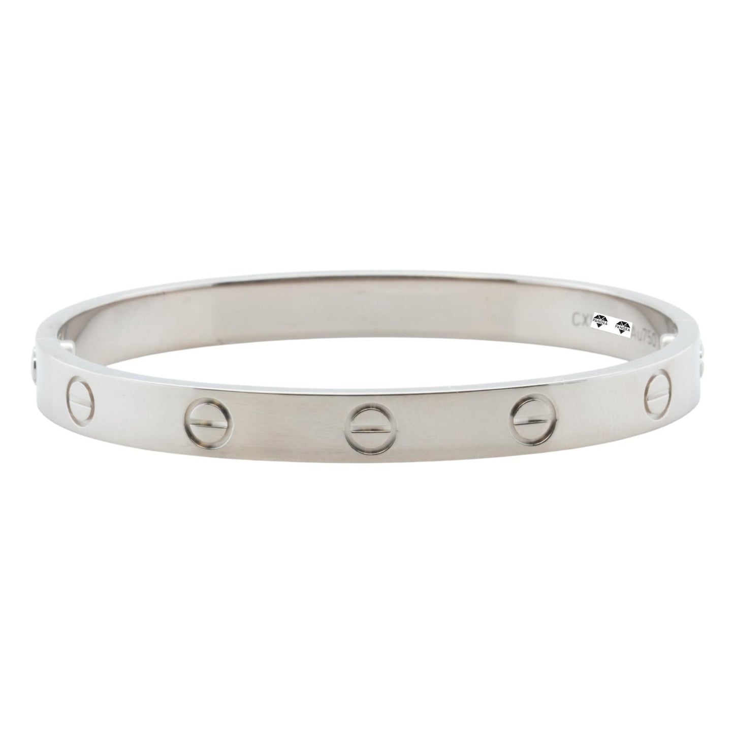 Cartier Love Classic 18k White Gold Bracelet Size 16 RECEIPT BOX & CERT 2016
