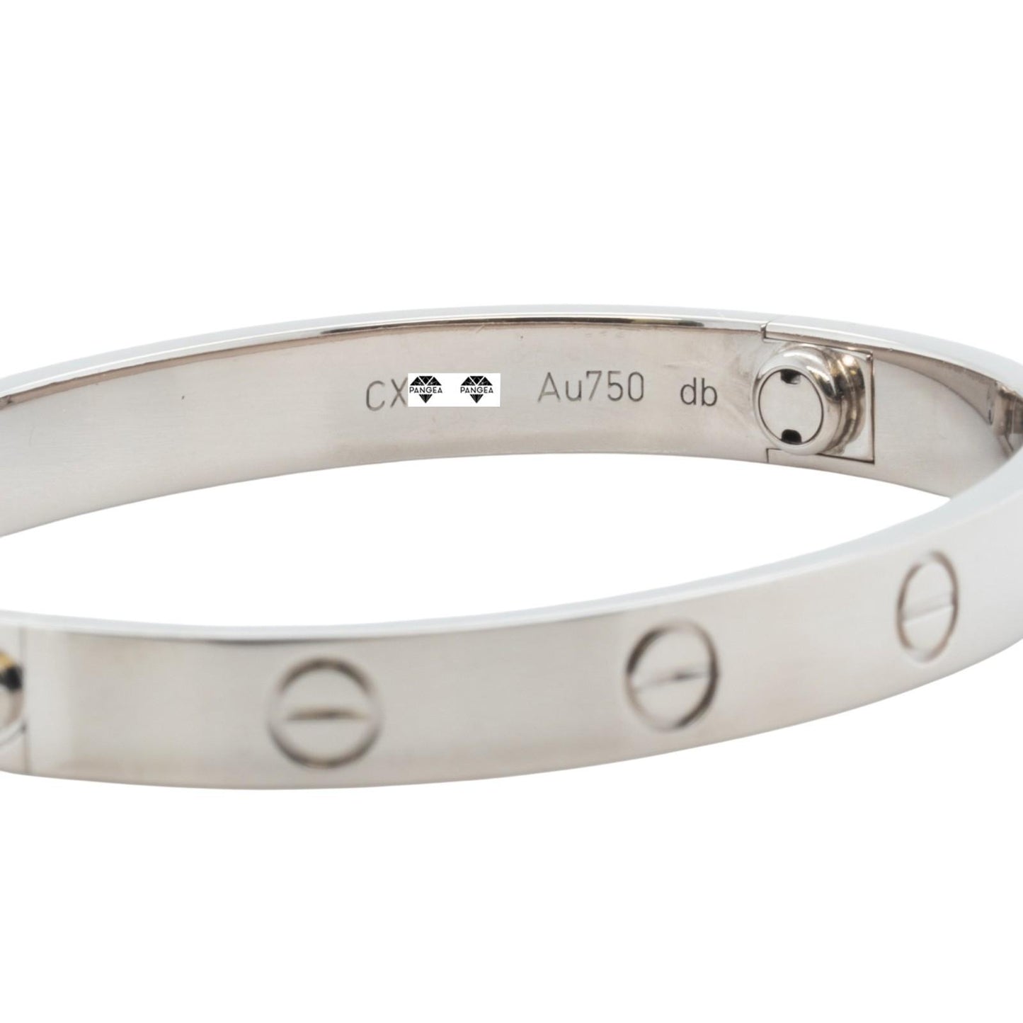 Cartier Love Classic 18k White Gold Bracelet Size 16 RECEIPT BOX & CERT 2016