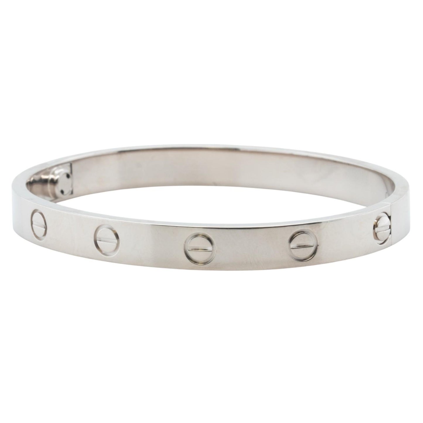 Cartier Love Classic 18k White Gold Bracelet Size 16 RECEIPT BOX & CERT 2016