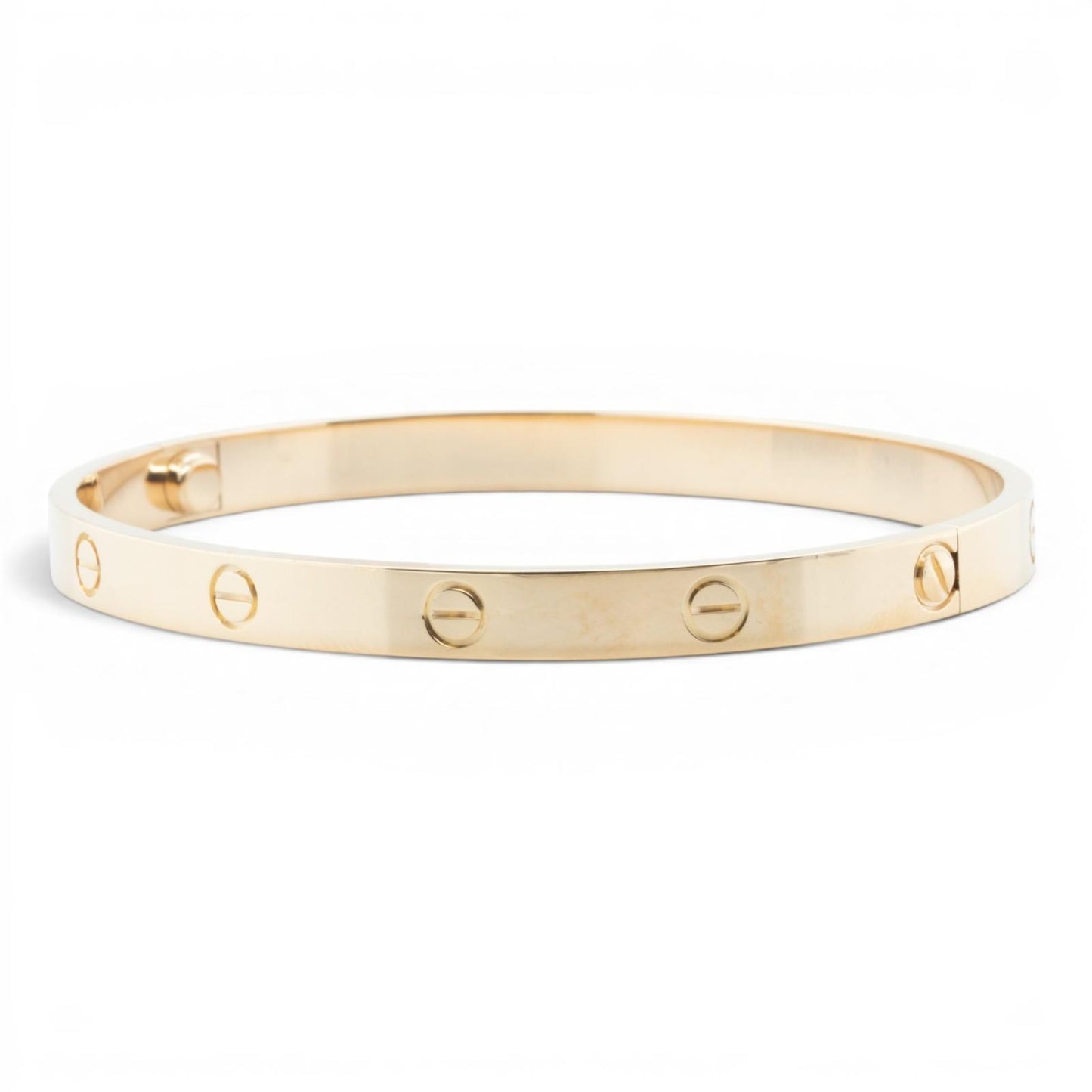 Cartier LOVE 18k Yellow Gold Bangle Bracelet Size 20 POUCH & SERVICE RECIEPT