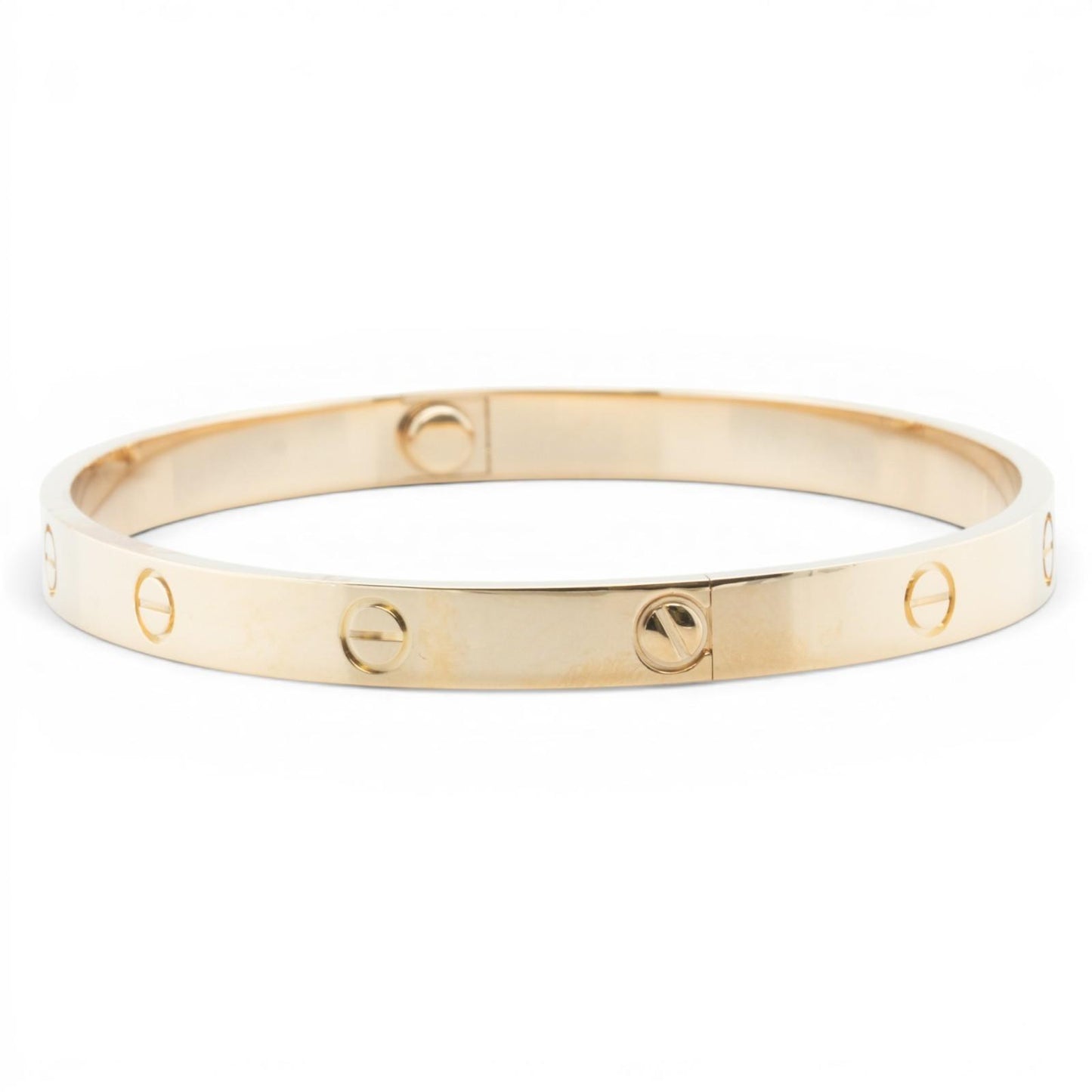Cartier LOVE 18k Yellow Gold Bangle Bracelet Size 20 POUCH & SERVICE RECIEPT