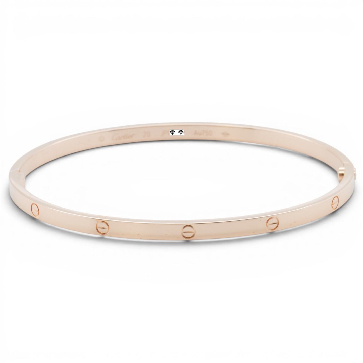 2020 Cartier Love Small 18k Rose Gold Bangle Bracelet Size 20 POUCH + RECEIPT