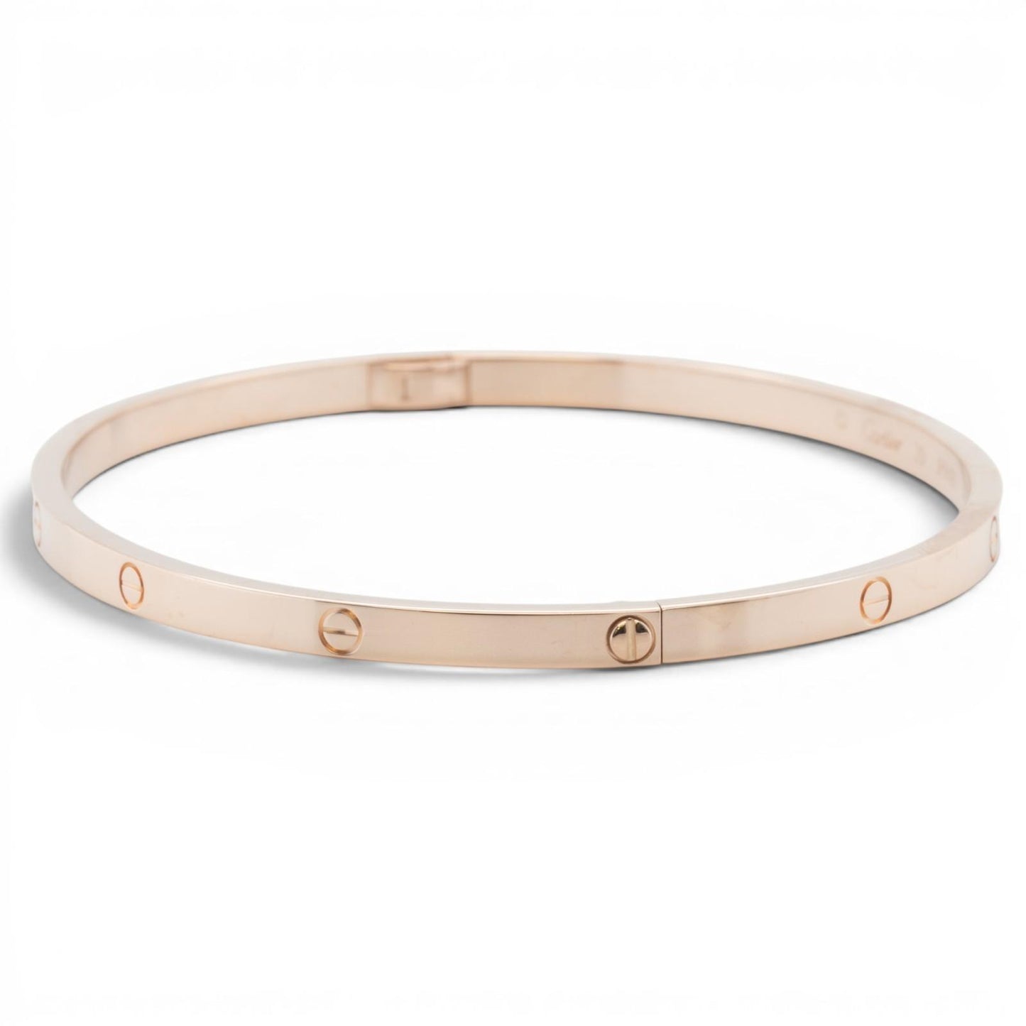 2020 Cartier Love Small 18k Rose Gold Bangle Bracelet Size 20 POUCH + RECEIPT