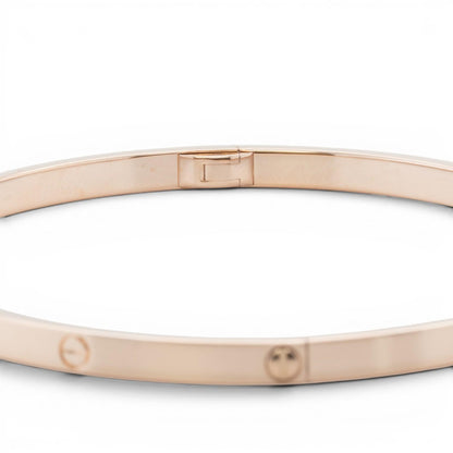 2020 Cartier Love Small 18k Rose Gold Bangle Bracelet Size 20 POUCH + RECEIPT