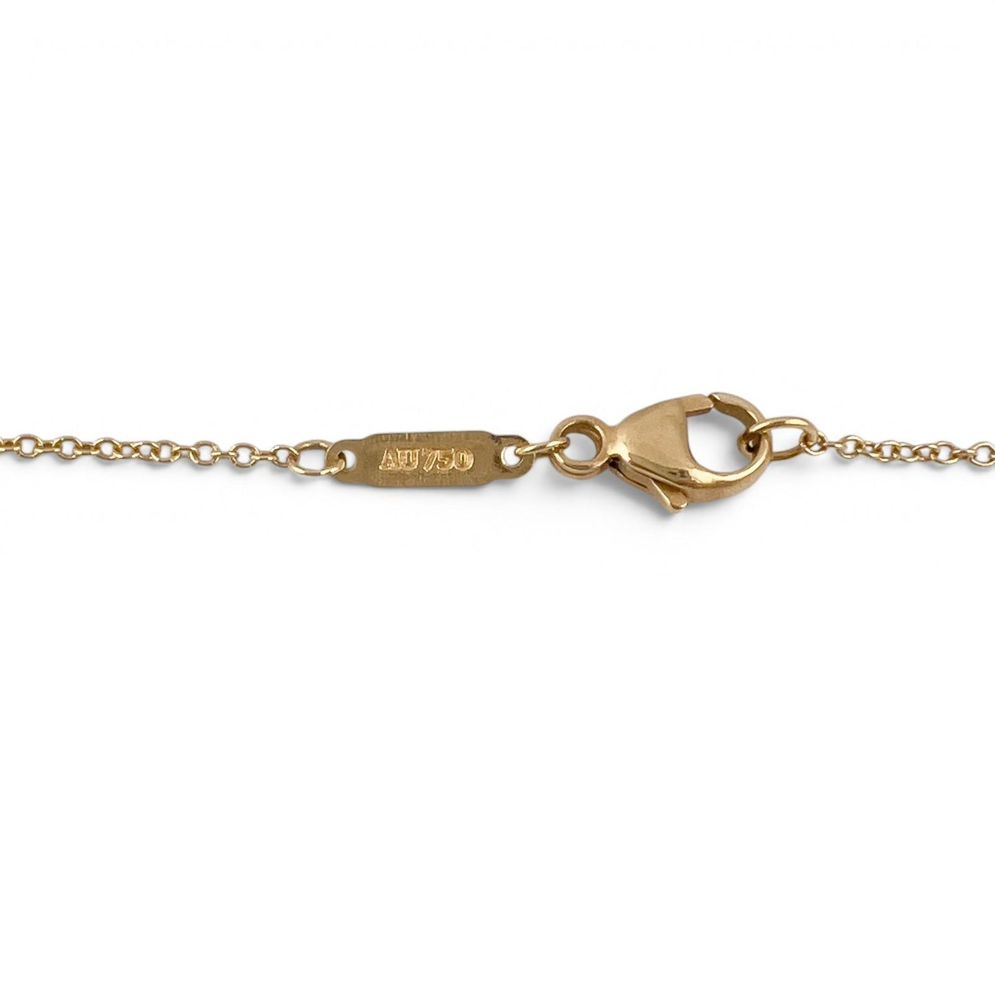 Tiffany & Co. Elsa Peretti 36mm Open Heart 18k Yellow Gold Necklace 26" SPAIN