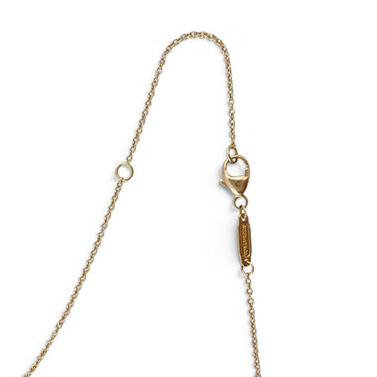 Tiffany & Co. Elsa Peretti 36mm Open Heart 18k Yellow Gold Necklace 26" SPAIN