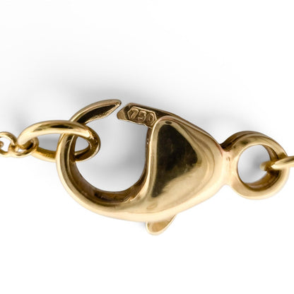 Tiffany & Co. Elsa Peretti 36mm Open Heart 18k Yellow Gold Necklace 26" SPAIN