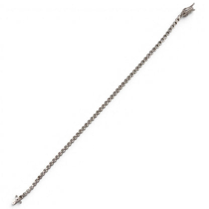 18k White Gold Diamond Prong Set Tennis Bracelet 3.07ctw G VS1-VS2 7.50" 9.7g