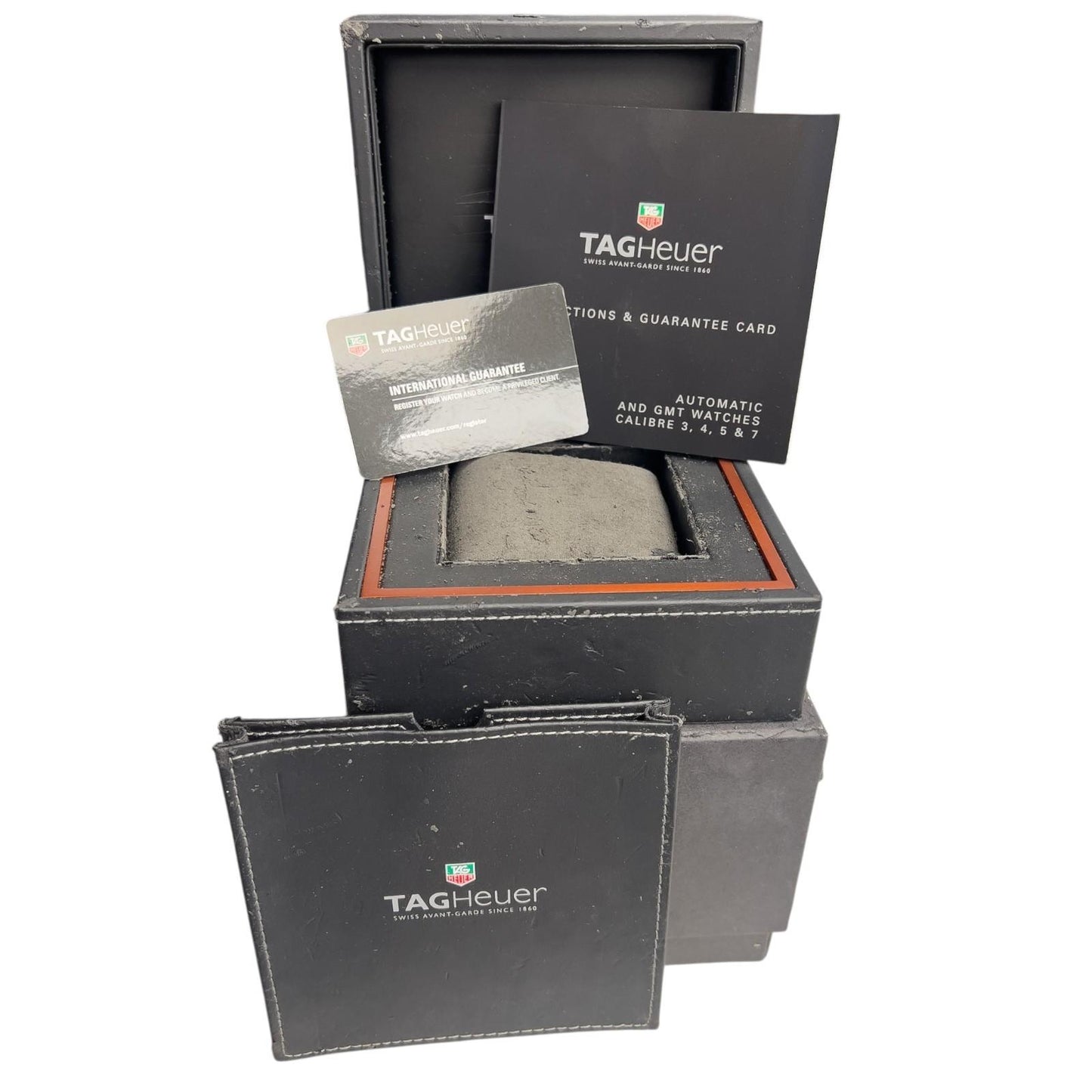 Tag Heuer Carrera WV2115 Twin Time Black Stainless Automatic 39mm BOX + PAPERS