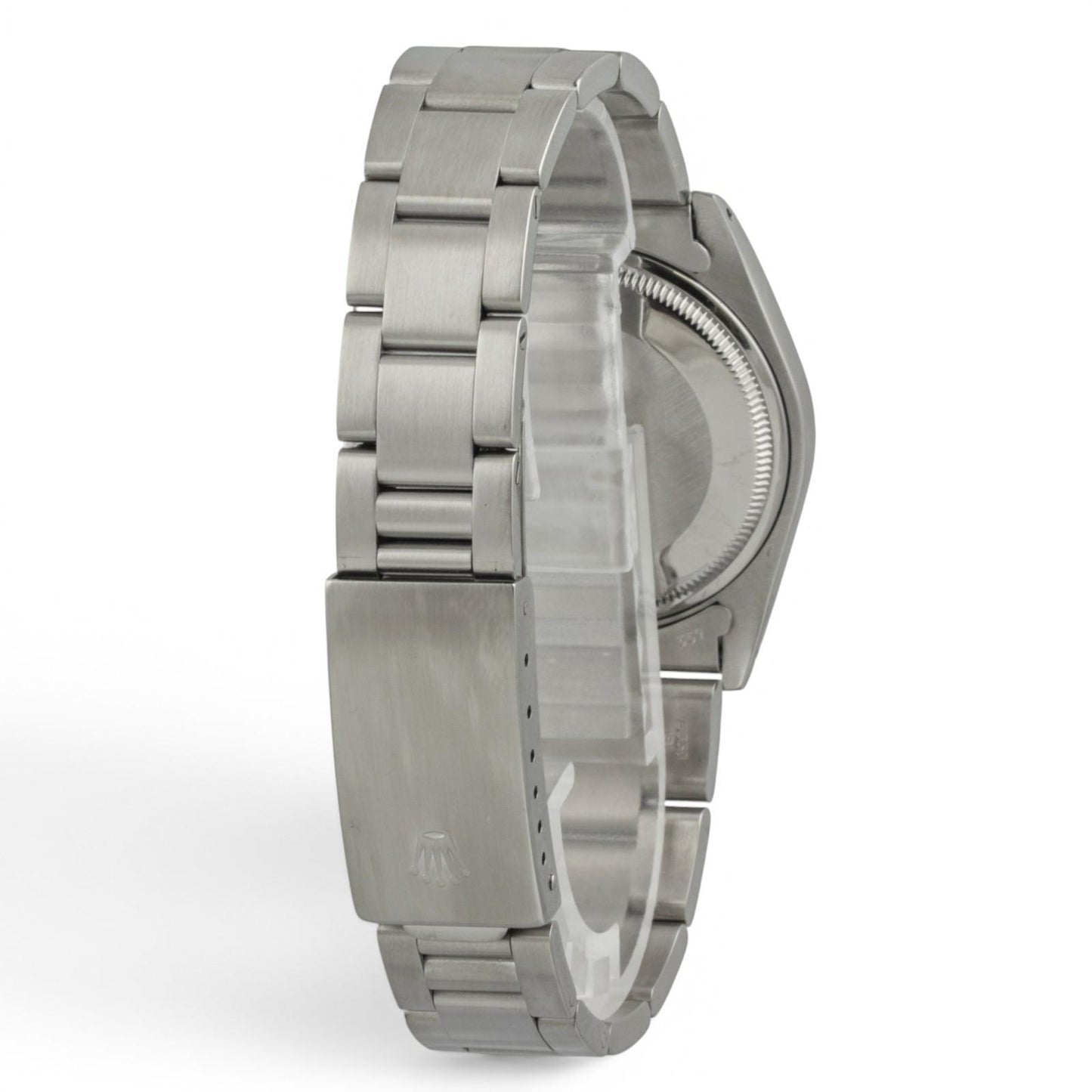 Rolex Oyster Perpetual Date 1500 Silver Stainless Steel Smooth Bezel 34mm Watch