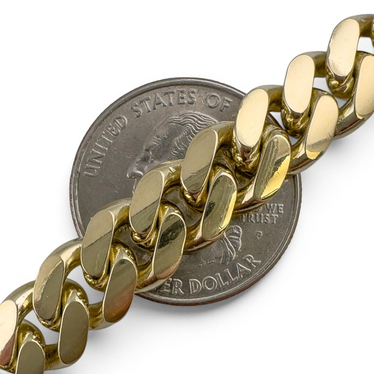 14k Yellow Gold Miami Cuban Link Chain 2.00CTW Diamond Clasp Necklace 26" 182.7g