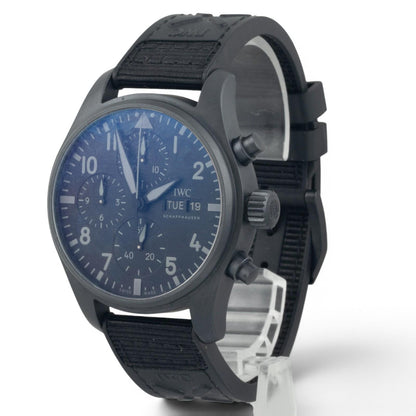 IWC Pilot Top Gun IW388106 Ceratanium Black Dial 41mm Automatic Watch BOX PAPERS