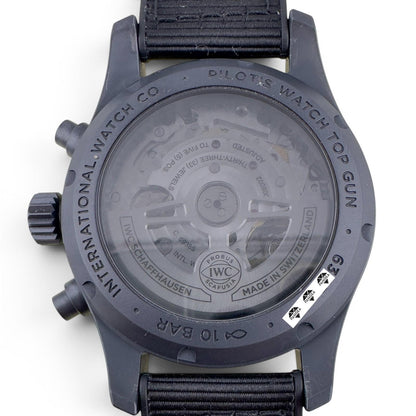 IWC Pilot Top Gun IW388106 Ceratanium Black Dial 41mm Automatic Watch BOX PAPERS