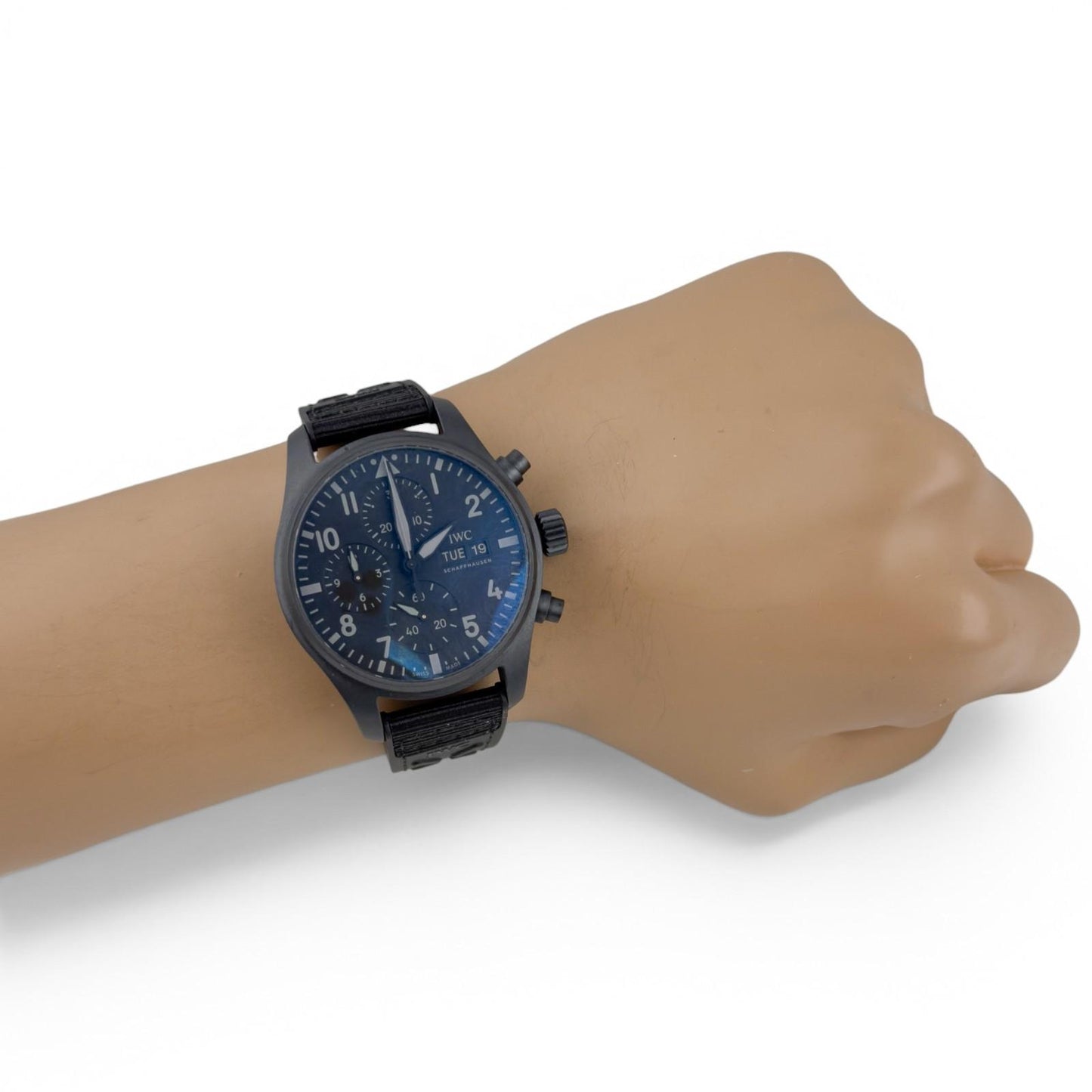 IWC Pilot Top Gun IW388106 Ceratanium Black Dial 41mm Automatic Watch BOX PAPERS
