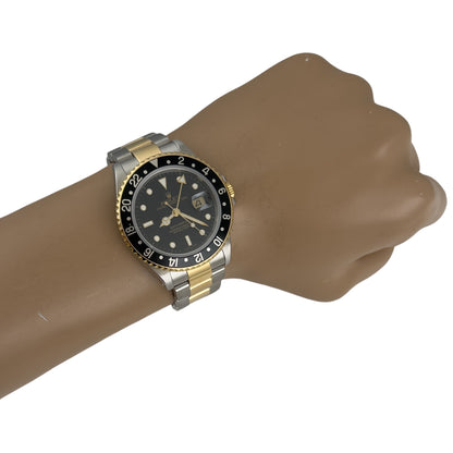 2002 Rolex GMT-Master II Black 16713 LN 18k Gold & Steel 40mm BOX + PAPERS