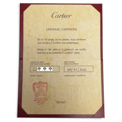 artier Love Classic 18k Rose Gold Bracelet Size 16 RECEIPT BOX & CERT 2021
