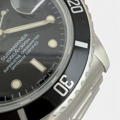 1984 Rolex Submariner Black Stainless Steel 40mm 16800 + SERVICE BOX & BOOK