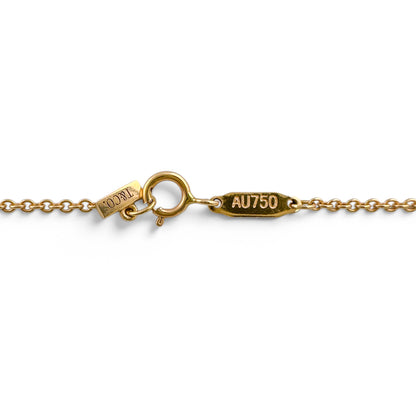 Tiffany & Co. Tiffany T Smile Diamond 18k Rose Gold Necklace 0.10ctw 17.5" BOX