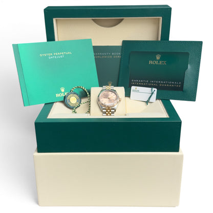 NEW Ladies Rolex DateJust MidSize 31mm ROSE DIAMOND Jubilee 278271 BOX + PAPERS