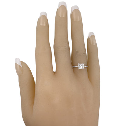 Tiffany & Co Novo Platinum Princess Diamond Engagement Ring 1.16ctw BAG BOX CERT