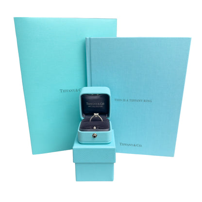 Tiffany & Co Novo Platinum Princess Diamond Engagement Ring 1.16ctw BAG BOX CERT