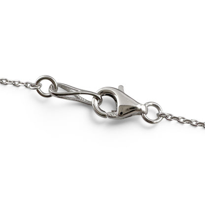 14k White Gold 10 Station Diamond by the Yard Necklace 2.05ctw G-H SI1 18" 4.5g
