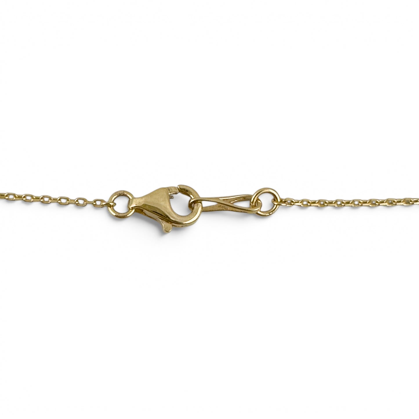 14k Yellow Gold 10 Station Diamond by the Yard Necklace 2.05ctw G-H SI1 18" 4.4g