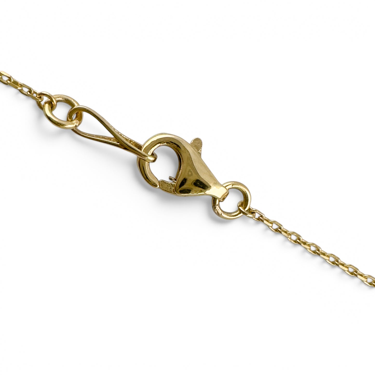 14k Yellow Gold 10 Station Diamond by the Yard Necklace 2.05ctw G-H SI1 18" 4.4g