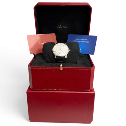 Cartier Rotonde de Power Reserve W1556369 Stainless Steel 40mm Watch BOX PAPERS