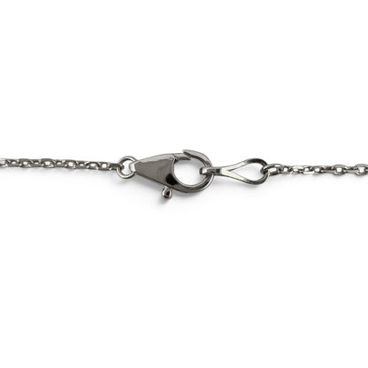 14k White Gold 10 Station Diamond by the Yard Necklace 1.46ctw G-H SI1 18" 4.3g