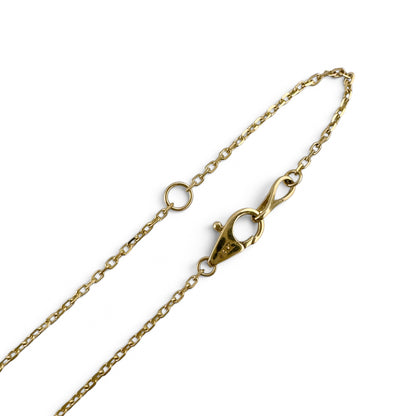 14k Yellow Gold 10 Station Diamond by the Yard Necklace 1.45ctw G-H SI1 18" 4.4g
