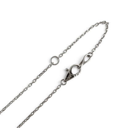 14k White Gold 10 Station Diamond by the Yard Necklace 1.46ctw G-H SI1 18" 4.3g