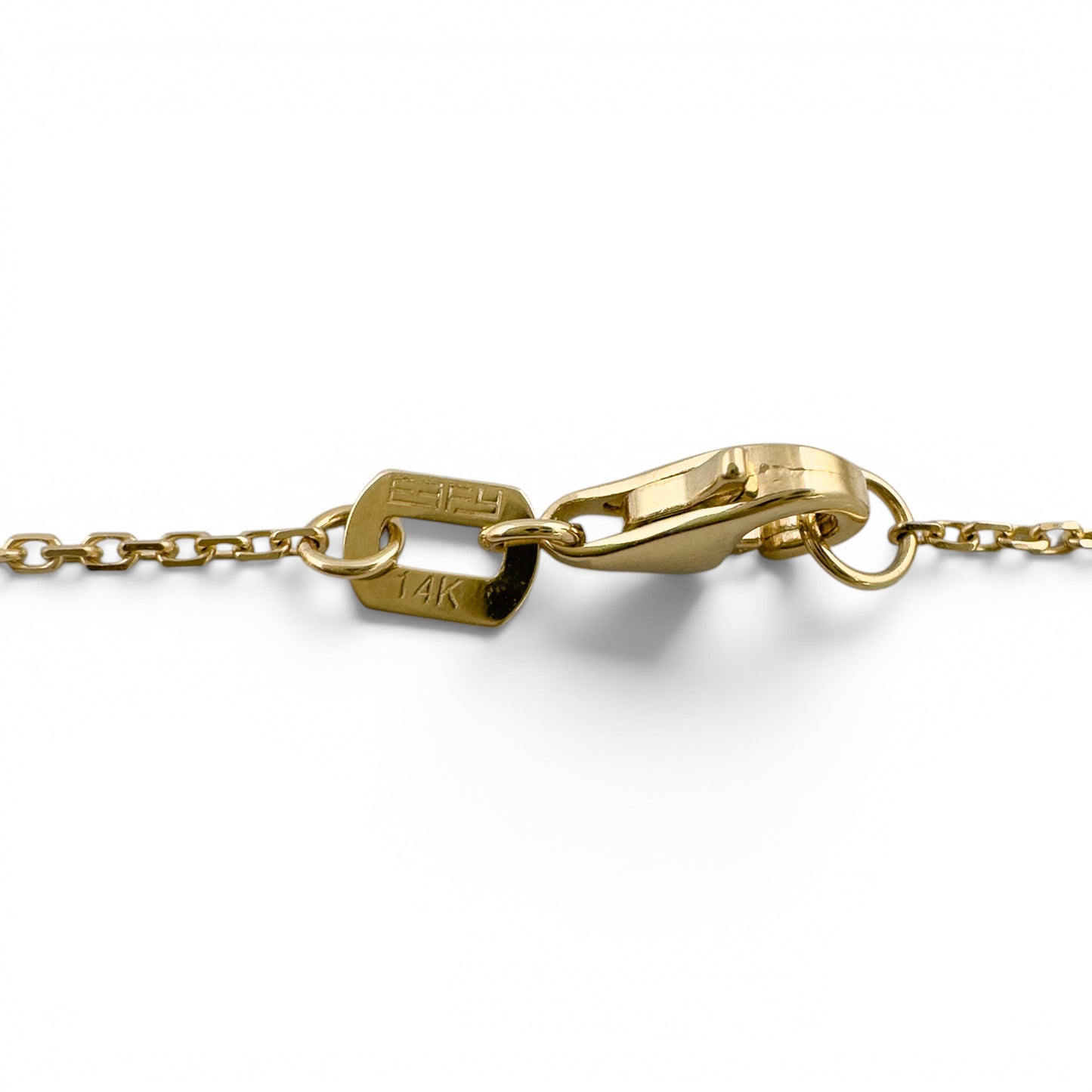 14k Yellow Gold 10 Station Diamond by the Yard Necklace 1.50ctw G-H SI1 18" 3.6g