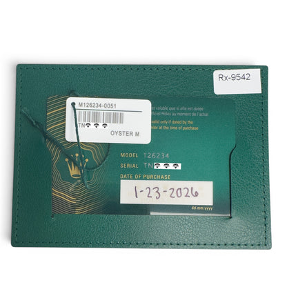 2026 Rolex DateJust 36mm MINT GREEN Stainless Steel JUBILEE 126234 BOX + PAPERS