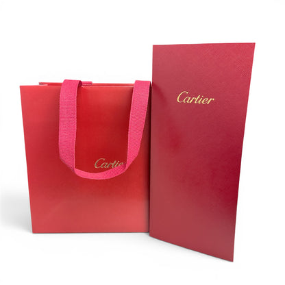 Cartier DOUBLE Love Bracelet 12 DIAMOND 18k Rose Gold Size 16 BAG BOX & RECEIPT