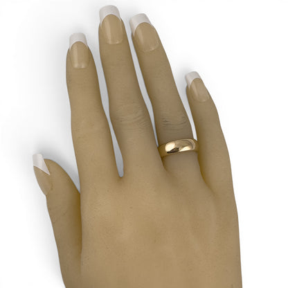 Tiffany & Co. Forever 18k Yellow Gold Domed 6mm Wedding Band Size 5.75 8.5g
