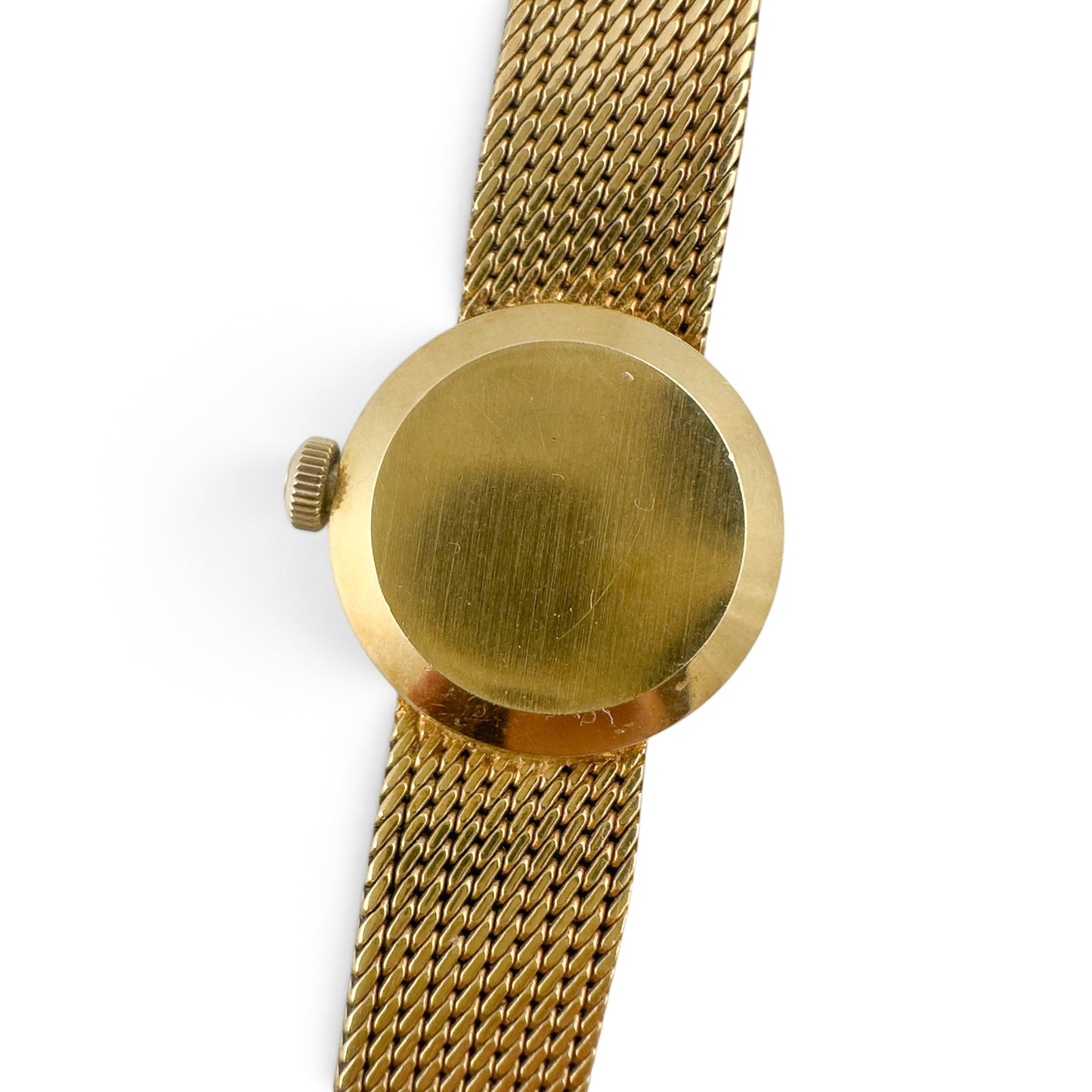 Omega 18k Yellow Gold Diamond Bezel 17.5mm Ladies Cocktail Dress Watch w/ BOX