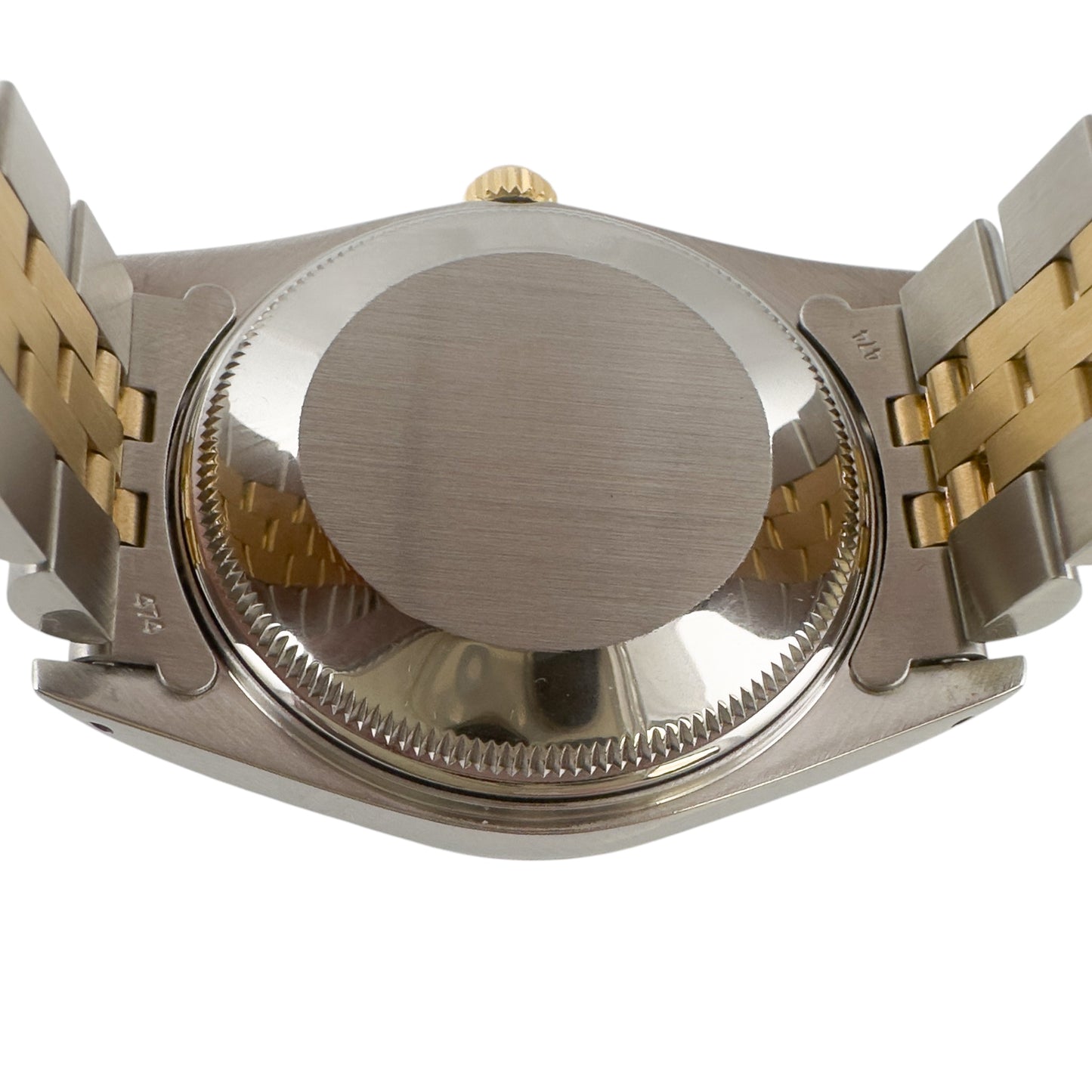 Rolex Oyster Date 15053 Blue Dial 18k Gold & Stainless Steel 34mm Watch w/ BOX