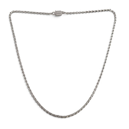Di Modolo Milano Falco Link 18k White Gold 3.50mm Chain Necklace 23.5" 31.8g