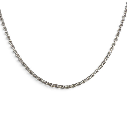 Di Modolo Milano Falco Link 18k White Gold 3.50mm Chain Necklace 23.5" 31.8g