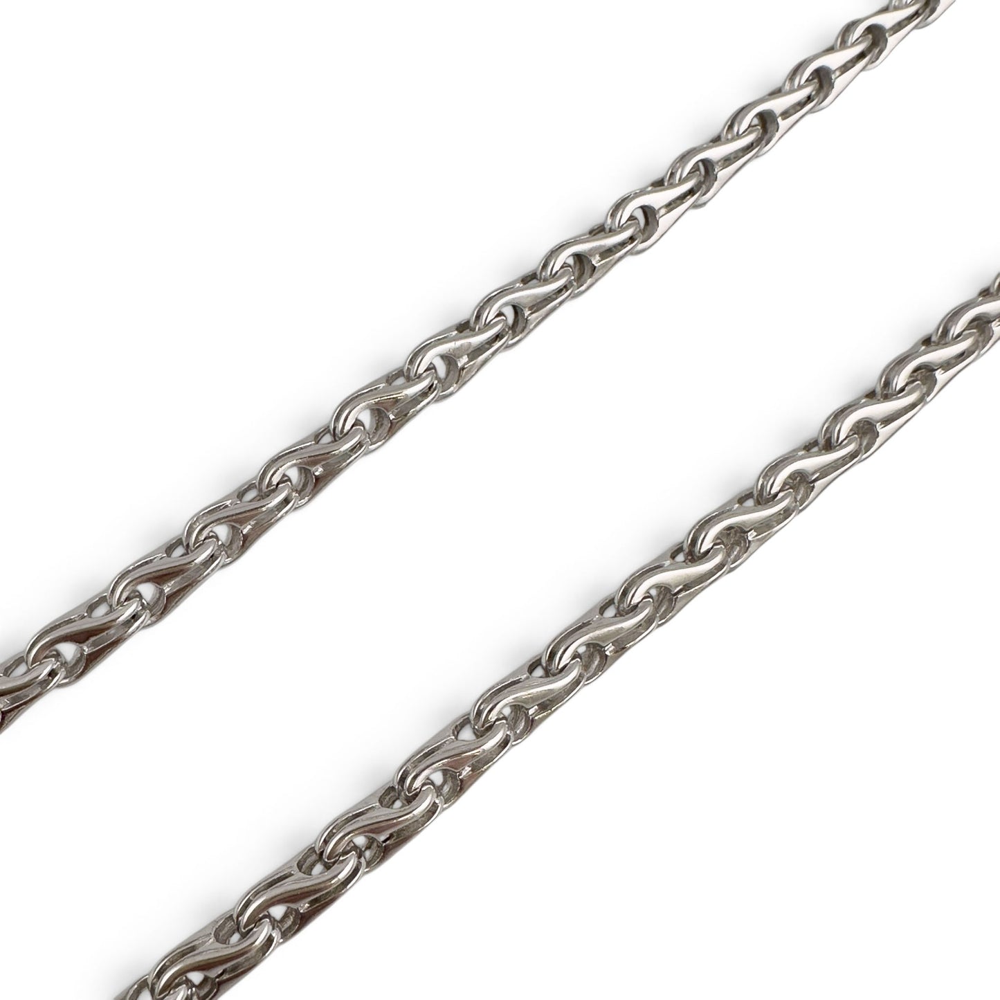 Di Modolo Milano Falco Link 18k White Gold 3.50mm Chain Necklace 23.5" 31.8g