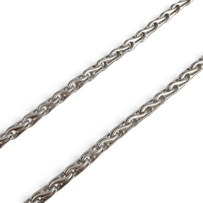 Di Modolo Milano Falco Link 18k White Gold 3.50mm Chain Necklace 23.5" 31.8g