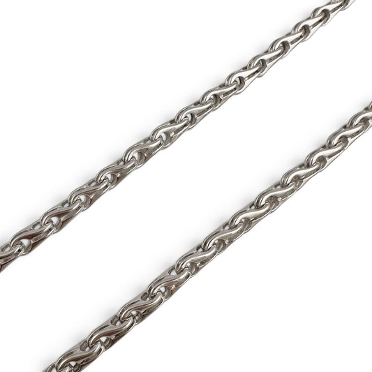 Di Modolo Milano Falco Link 18k White Gold 3.50mm Chain Necklace 23.5" 31.8g