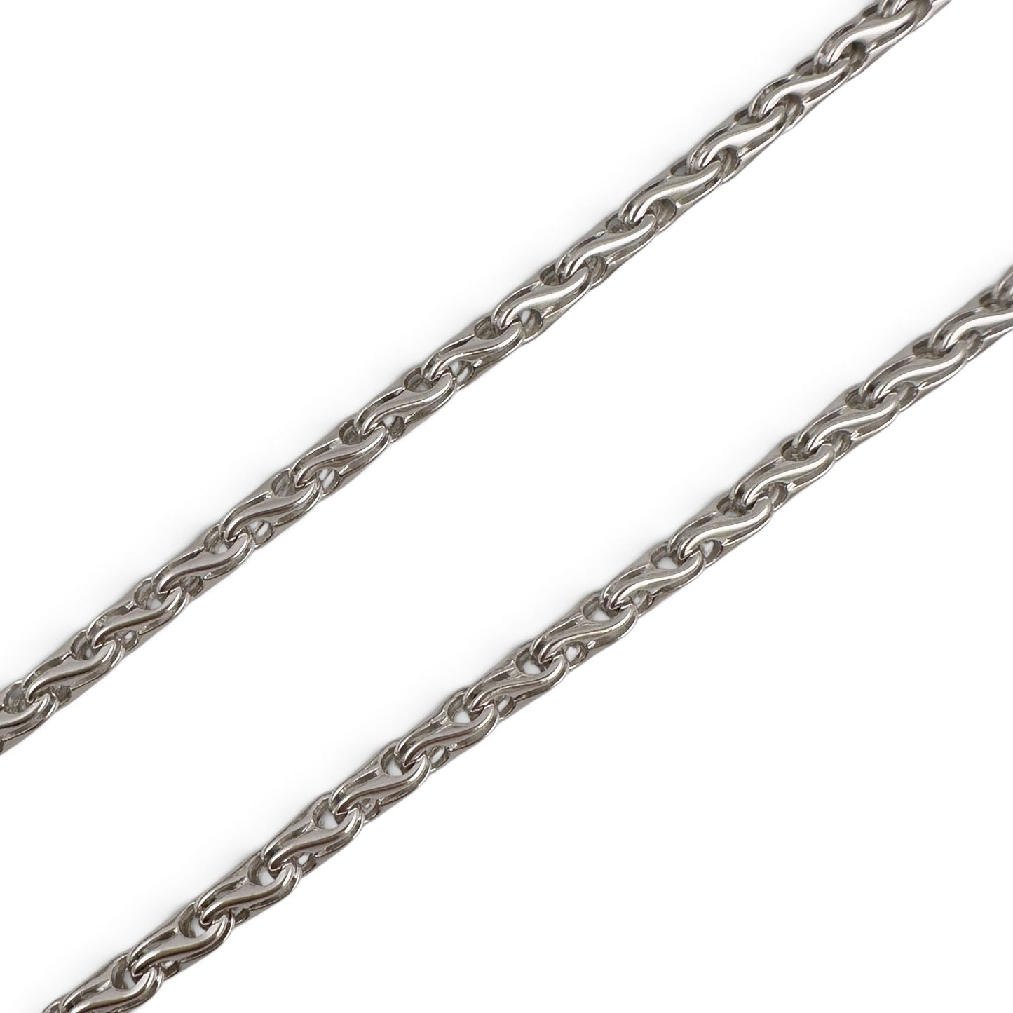 Di Modolo Milano Falco Link 18k White Gold 3.50mm Chain Necklace 23.5" 31.8g