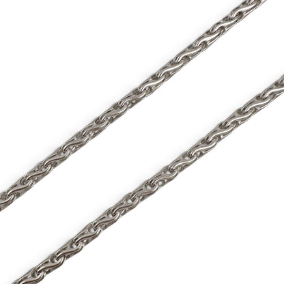 Di Modolo Milano Falco Link 18k White Gold 3.50mm Chain Necklace 23.5" 31.8g